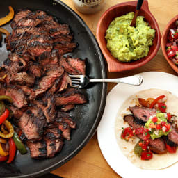 Grilled Skirt Steak Fajitas