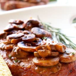 Grilled Steak Marsala