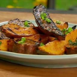 Grilled Sweet Potato Wedges with Orange-Molasses Butter