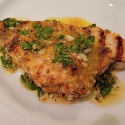 Grilled Swordfish with Sicilian Marinade