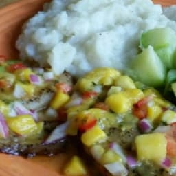 Grilled Tilapia and Mango Salsa