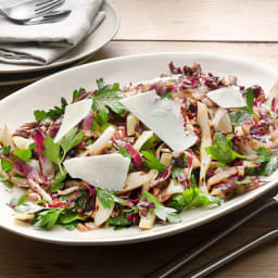 Grilled Tricolore Salad with Radicchio, Fennel and Parsley