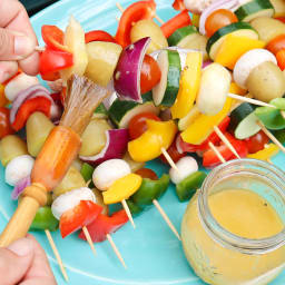 Grilled Vegetable Kebabs