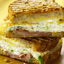 Grilled Cheese Sandwich with Egg and Prosciutto