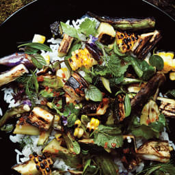 Grilled Vegetable and Rice Salad with Fish-Sauce Vinaigrette