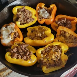 ground beef stuff bell pepper