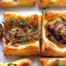 Gruyere, Mushroom, and Caramelized Onion Bites