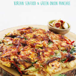 Haemul Pajeon (Korean Seafood and Green Onion Pancake)