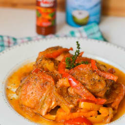 Haitian stewed chicken (Poulet Creole)