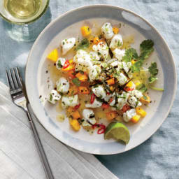 Halibut Ceviche with Lime and Seaweed