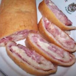 Ham and Swiss Stromboli