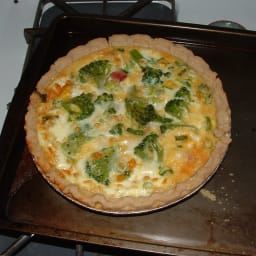 Ham n Cheese Broccoli Quiche