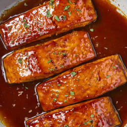 Harissa-Orange Glazed Salmon