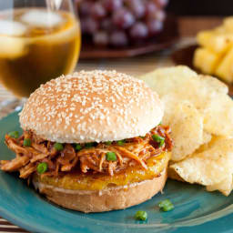 Hawaiian BBQ chicken sandwich