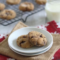 Health(ier) chocolate chunk molasses gingerbread cookies