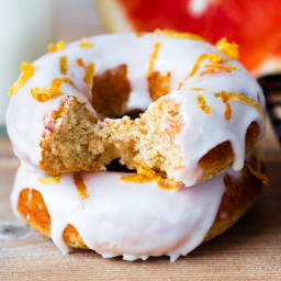 Healthier Grapefruit Breakfast Doughnuts