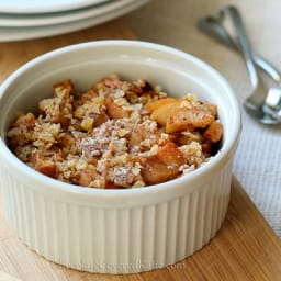 Healthy Apple Crumble for One