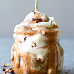 Healthy High Protein Rocky Road Blender Ice Cream