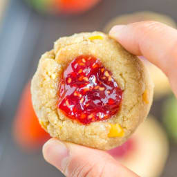 Healthy No Bake Thumbprint Cookies