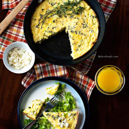 Healthy Zucchini and Corn Baked Frittata Recipe