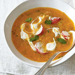 Heirloom Tomato Gazpacho with Lobster