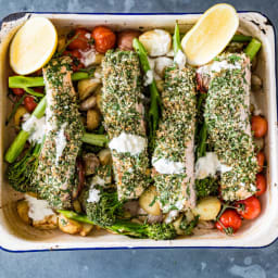 Hempseed Crusted Baked Salmon