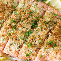 Herb Crusted Baked Salmon