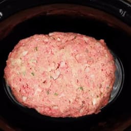 Herb Slow Cooker Beef Meatloaf