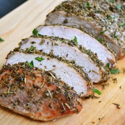 herb roasted pork loin