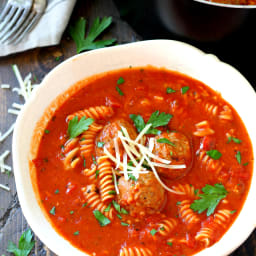 Pasta Meatball Soup