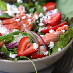 Simple Strawberry Salmon Salad