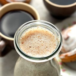 Homemade Cinnamon Roll Coffee Creamer