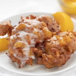 Homemade Peach Fritters