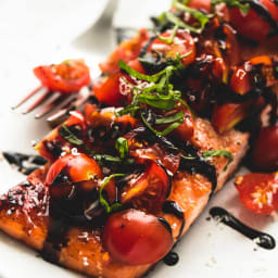 Honey Balsamic Bruschetta Salmon