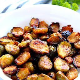 Honey Balsamic Roasted Brussels Sprouts Recipe