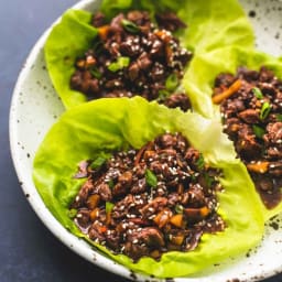 Honey Beef Lettuce Wraps