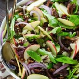 Honey Crisp Apple Salad with Cider Vinaigrette