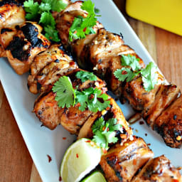 Honey-Lime Chicken Skewers