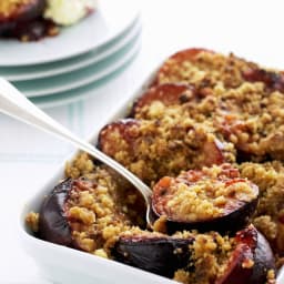 Honey Nut Plum Crumble