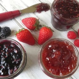 Honey Sweetened Fruit Preserves {using natural pectin}