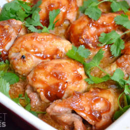 Honey Sriracha Chicken Thighs