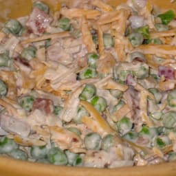 Hotdoxy Pea, Bacon and Waterchesnut Salad