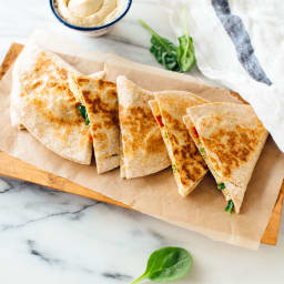 Hummus Quesadillas!