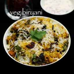 hyderabadi vegetable biryani recipe | veg biryani recipe