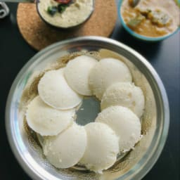 idli with cooked rice recipe / idli recipe