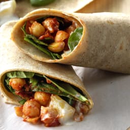 Indian Spiced Chickpea Wraps