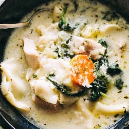 Instant Pot Creamy Chicken Tortellini Soup