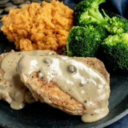 Instant Pot Pork Chops with Mushroom Gravy