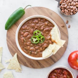 Instant Pot Refried Beans (6 Ingredients!)