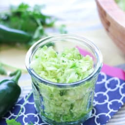 Jalapeno Cilantro Sauerkraut